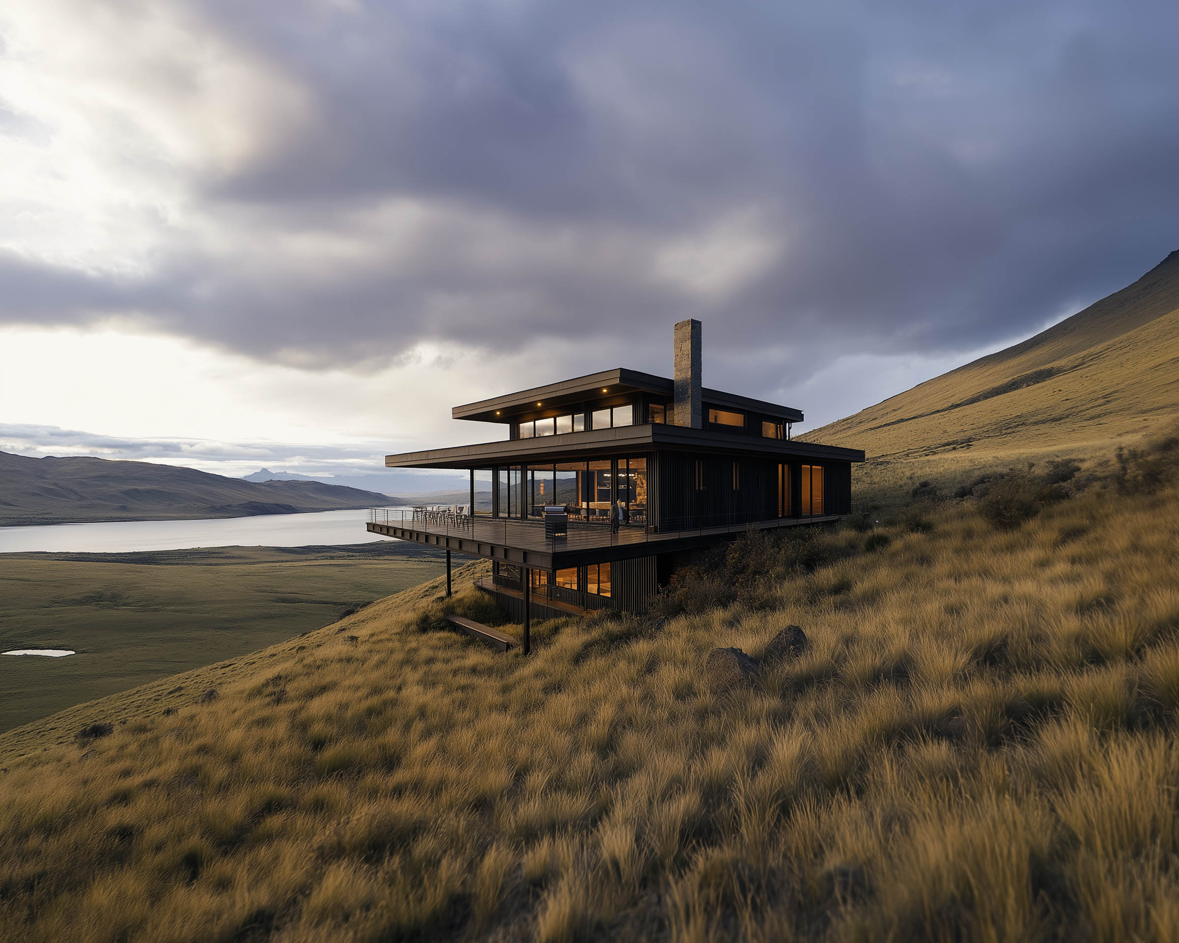 Modern Hillside Home
